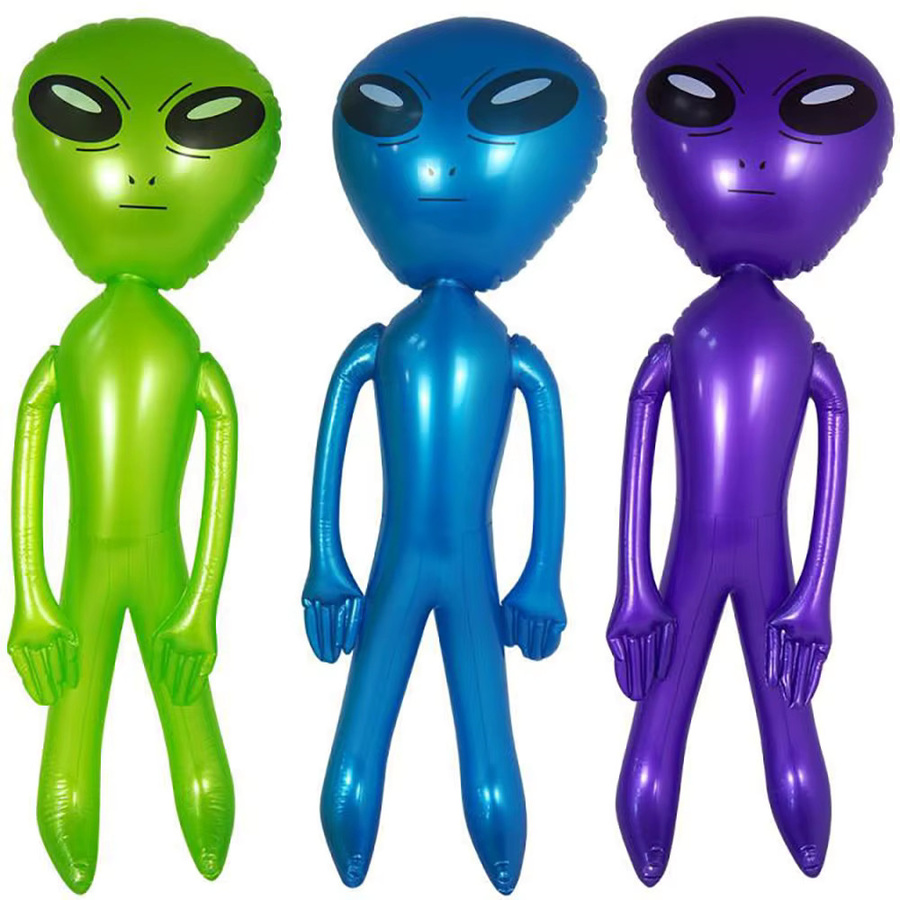 Wonflex Aufblasbares Alien-UFO Luftmodell in Mehrfarbig als Weltraum-Themenparty-Dekoration - Bild 3