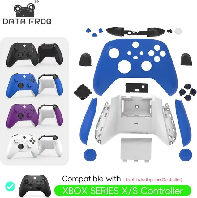 DATA FROG Ersatz-Vollgehäuse-Shell-Kit für Xbox Series X Controller vorne und hinten für DIY Custom Mod Komplettset - Bild 1