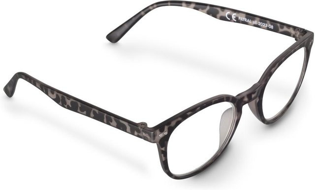 Hama Lesebrille, Kunststoff, Demi-Braun Matt, Unisex, Vollrand, Panto, +1,5 dtp - Bild 1