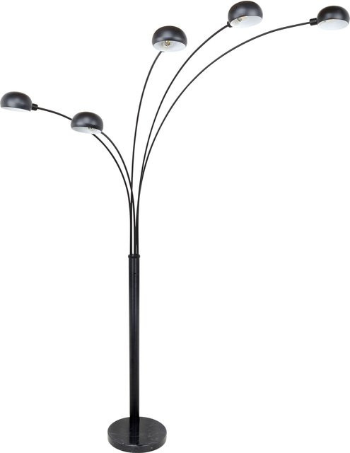 Globo Stehlampe Seymour 5-flammig Schwarz Matt B/T/H: 130 x 20 x 200 cm - Bild 3