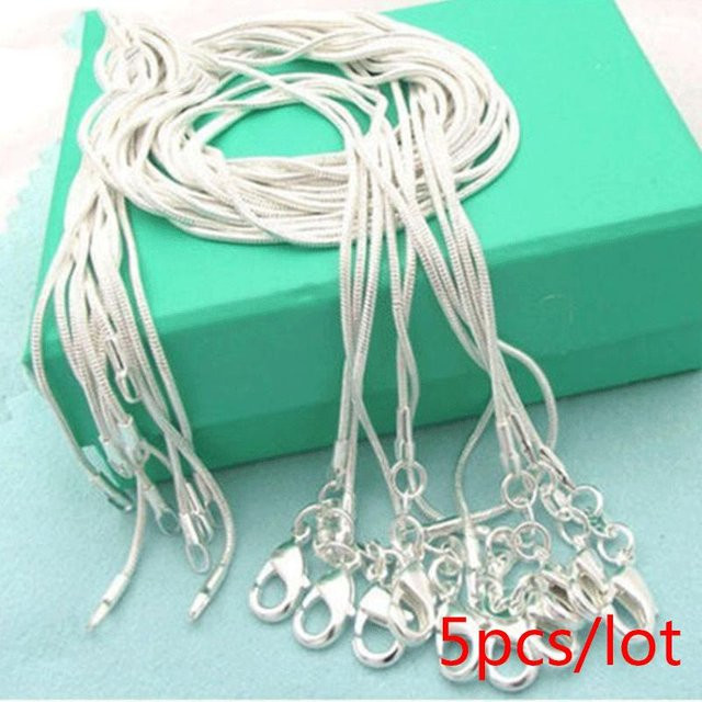 URGOOD Schlangenkette 925 Silber, 60 cm, Damen - Bild 1