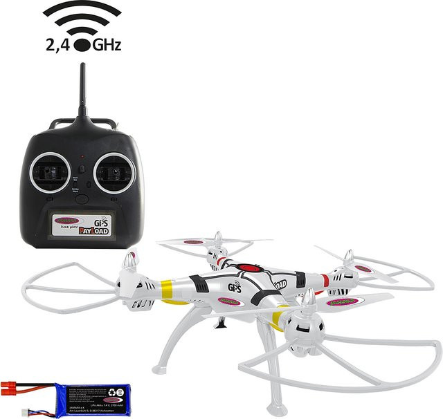 Jamara GPS Drohne mit Altitude Coming Home in Weiss, B/L: 62 x 62 cm - Bild 3