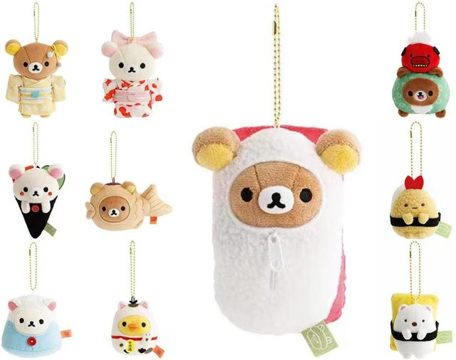 Bandai Rilakkuma Plüsch-Schlüsselanhänger, Taschenanhänger - Bild 1