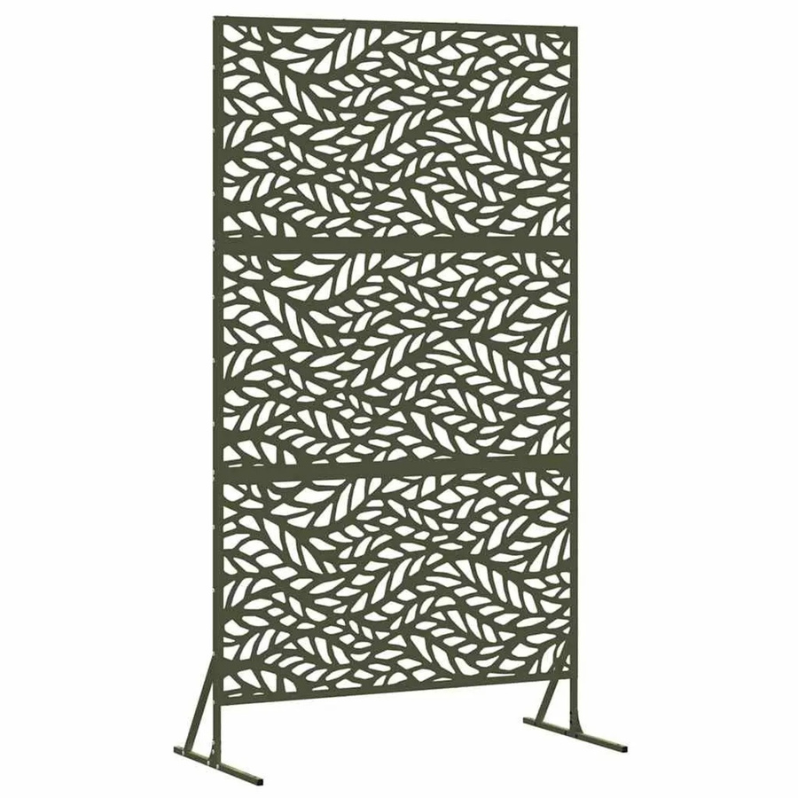 vidaXL Sichtschutz Paravent aus Stahl in Grün, B/T/H: 100 x 50 x 180 cm - Bild 2