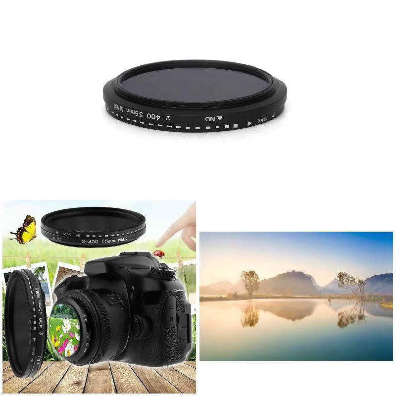 Etmakit Variabler ND-Filter ND2 bis ND400 in Schwarz für Kameraobjektive 37–82 mm - Bild 5