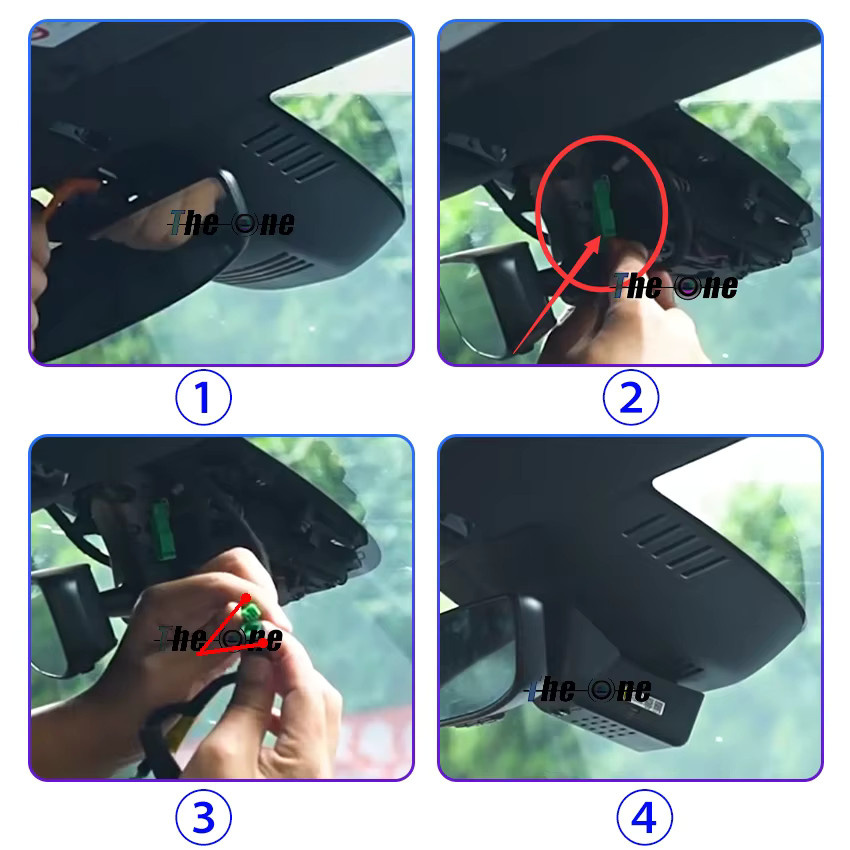 HESHECAM 4K UHD Dashcam mit WLAN für Volvo XC90 XC60 XC40 S90 V90 S60 V60 S80 XC70 C40 EC40 und Polestar 2, Schwarz - Bild 2