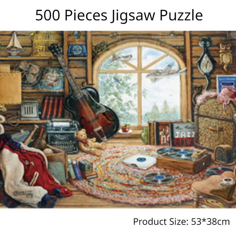 MaxRenard Kunstraum gemütliche Bau Gemälde, Puzzle, 500 Teile, ab 14 Jahren - Bild 2