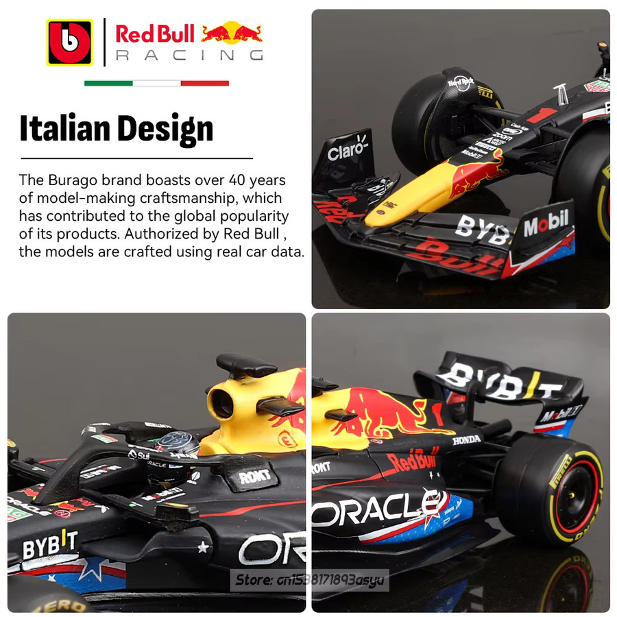 Bburago Red Bull F1 Red Bull RB19 2023 Austin US Station, Automodell, 1:43 - Bild 2