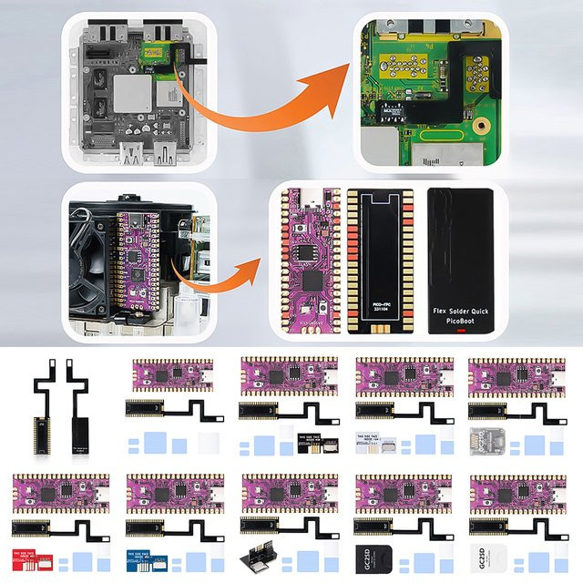 Raspberry Pi Pico Board Kit Picoboot FPC Flexkabel für Nintendo Gamecube Retro-Spielkonsole Zubehör - Bild 1
