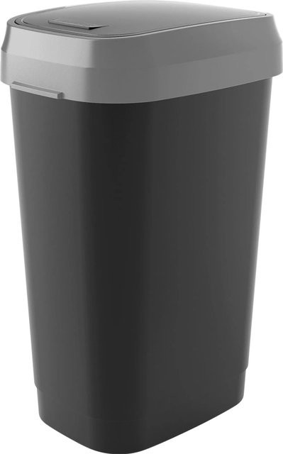 KIS Mülleimer Dual Swing 50 in Schwarz-grau - Bild 1