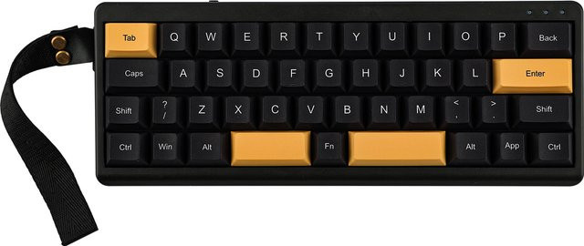 EPOMAKER TH40 VIA Mechanische Tastatur mit 40% Layout, Hot-Swap, Gasket-Mount, Bluetooth, 2,4G und Kabelverbindung, Schwarz/Lila - Bild 1