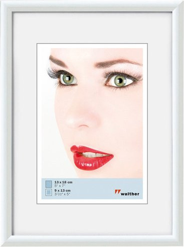 Walther Design Bilderrahmen Galeria aus Kunststoff in Weiß, Breite: 19,3 cm, Höhe: 25,2 cm - Bild 1