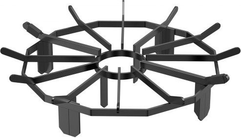 VEVOR Holzrost mit 6 Stützbeinen aus pulverbeschichtetem Stahl für Holzofen und Camping, Breite: 68,6 cm - Bild 1