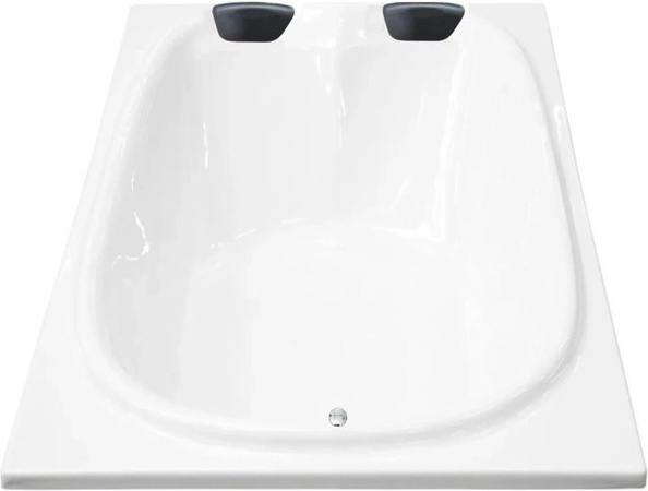 Basera Podest-Badewanne XXL Cado in Weiß, B: 202 cm, T: 127 cm