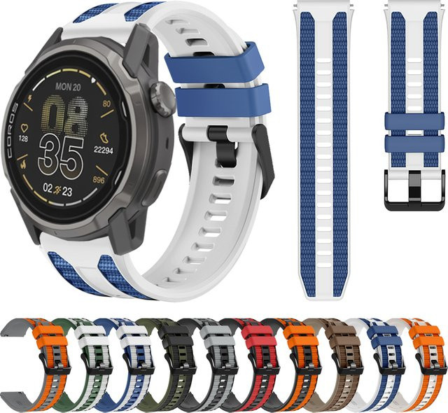 COROS Uhrenarmband Silikon, Bicolor, 22 mm, Unisex - Bild 1