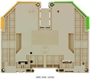 Weidmüller Schutzleiterklemme WPE 70N/35 aus Kupfer in Multicolor, B/T/H: 75 x 20,5 x 86 mm - Bild 1