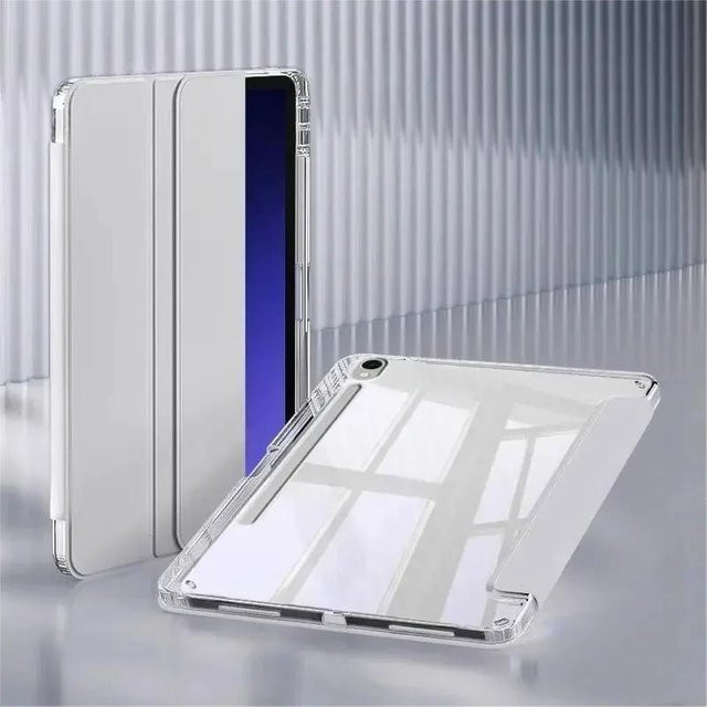 Smart Cover Schutzhülle für Samsung Galaxy Tab S7 S8 S9 S10 S11 S9 FE S10 FE S6 Lite sowie Tab A9 A11 A8 in Grau - Bild 1