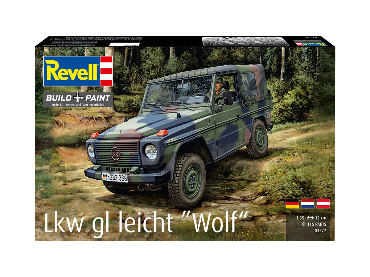 Revell Lkw gl leicht Wolf, Modellbau, 1:35, Kunststoff, Grau - Bild 4