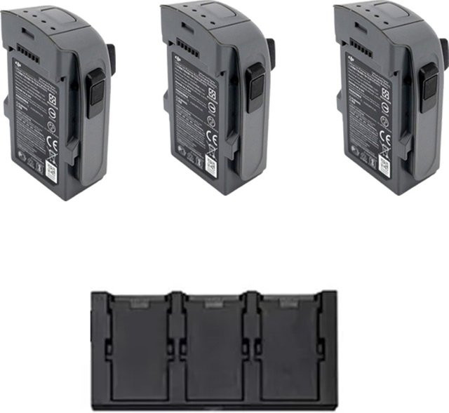 DJI Original Akku für Spark Drohne, 1480mAh 11,4V Li-Ion Pack mit Ladegerät, Grau - Bild 1