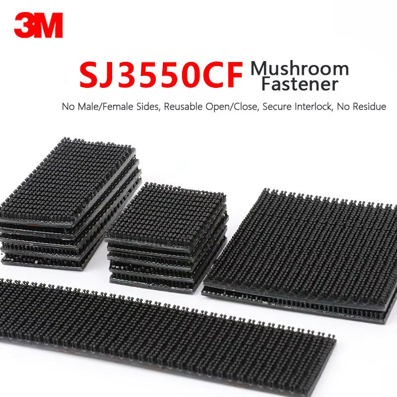3M Dual Lock Klebeband 3550 Doppelseitiger wiederverschließbarer Verschluss Schwarz Transparent - Bild 5