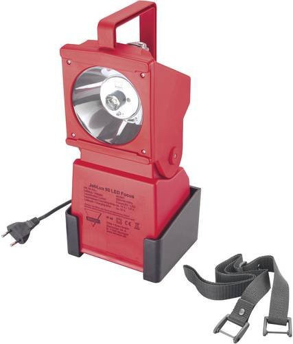 AccuLux JobLux 90 LED Focus Arbeits-Notstromleuchte in Rot mit Akku und IP44 Schutz - Bild 1