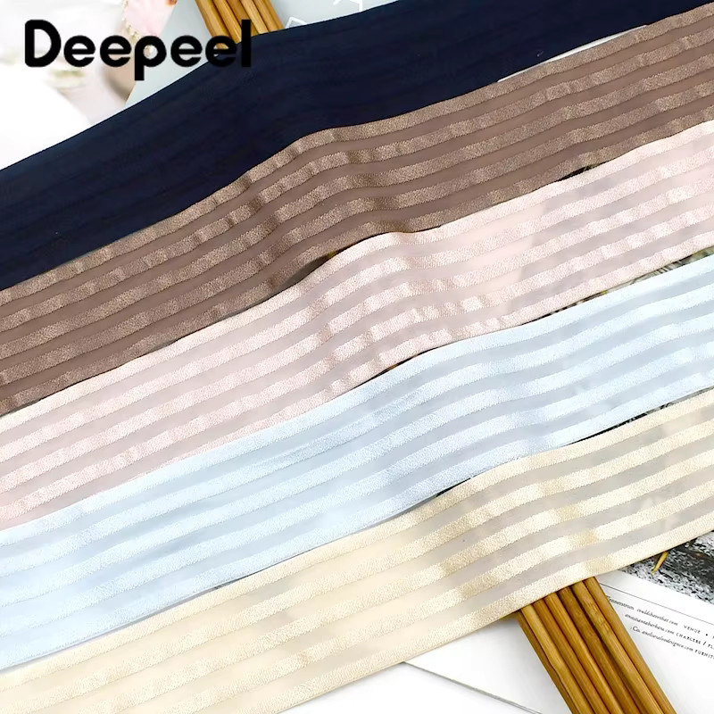 Deepeel Nylon-Elastikband in Multicolour, weiches Stretchband für Rockbund und DIY-Nähzubehör, Breite: 50 mm - Bild 2