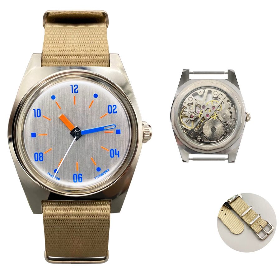 HEIMDALLR Armbanduhr, Handaufzug, Edelstahl, 36 mm, Herren - Bild 5