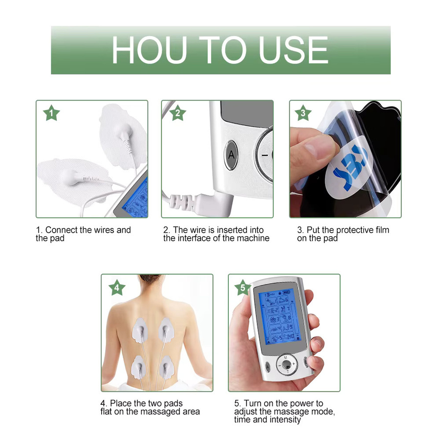 Raiuleko TENS EMS Muskelstimulator Massagegerät, Unisex - Bild 3