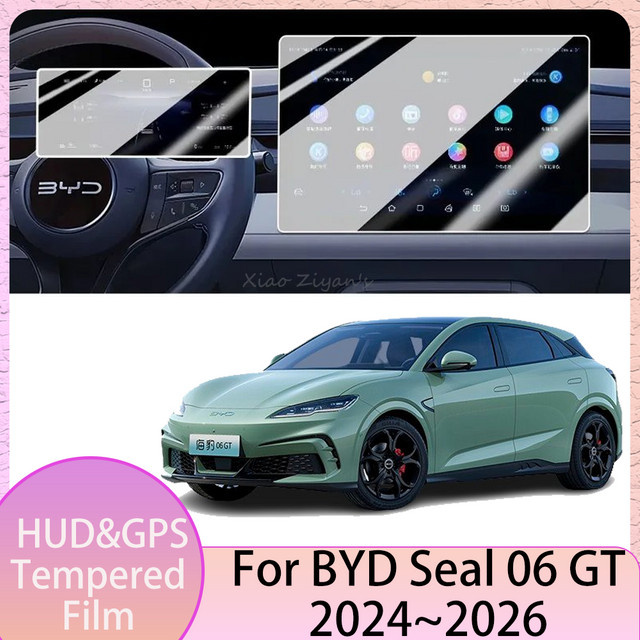 Schutzfolie für BYD Seal 06 GT (Modelljahre 2024 bis 2026) für Zentrale Steuerung, Instrumente, HUD und GPS, transparent - Bild 1