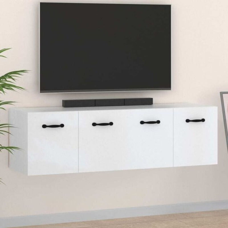 Vidaxl Wandschränke 2er Set Weiß aus Holzwerkstoff mit Drehtüren B/H/T: 80 x 36,5 x 36,5 cm - Bild 1
