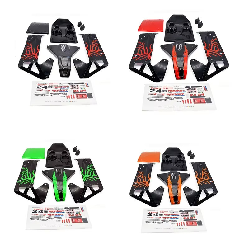 ZD Racing RC Auto Karosserie Kit, Zubehör, Orange, Bunt / Mehrfarbig, Kunststoff - Bild 4