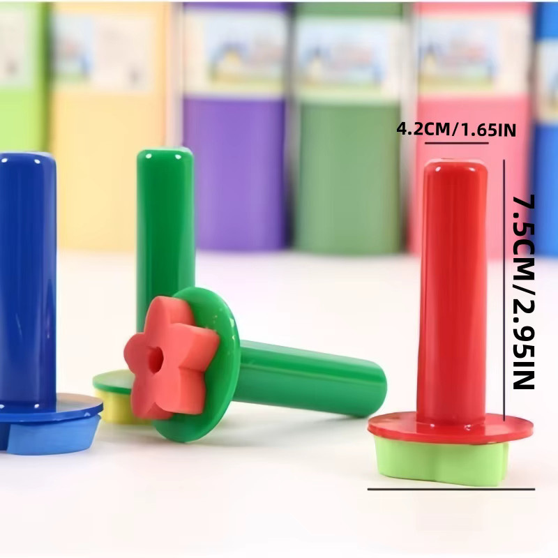 9-teiliges Stempelmal- und Graffiti-Werkzeugset aus Kunststoff in Multicolor - Bild 2