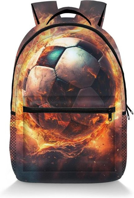 Wasserdichter Fußball Rucksack mit 3D-Druck von Fancy Style Studio für Schüler und Studenten in Multicolour - Bild 1