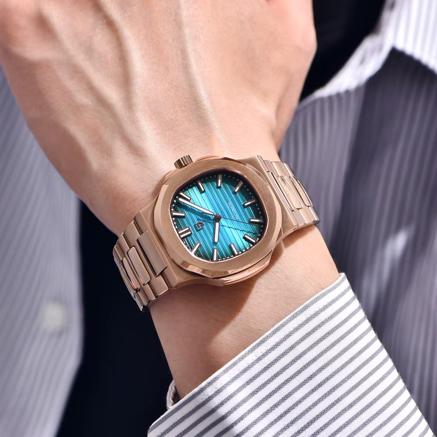Pagani Design Armbanduhr, Automatik, Gold, Edelstahl, 40 mm, Herren - Bild 2