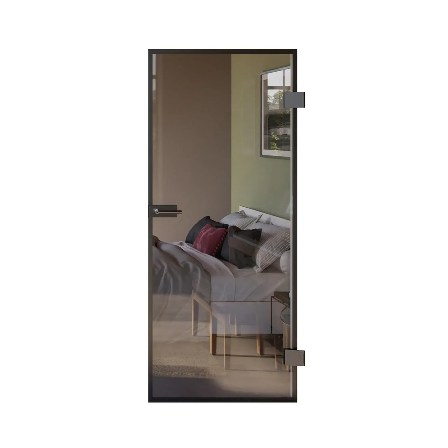 Skyscope Portal Drehtür-Set Slimwork Klarglas Schwarz B: 95,9 cm, H: 209,7 cm, DIN Rechts - Bild 2