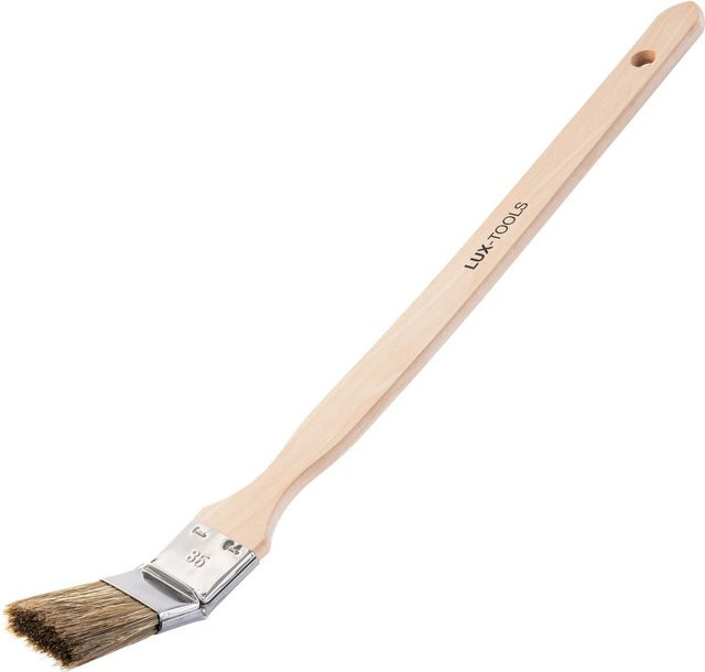 LUX-TOOLS PRO Eckenpinsel für Lasur mit synthetischen Borsten und Holzgriff, Breite: 3,5 cm - Bild 1