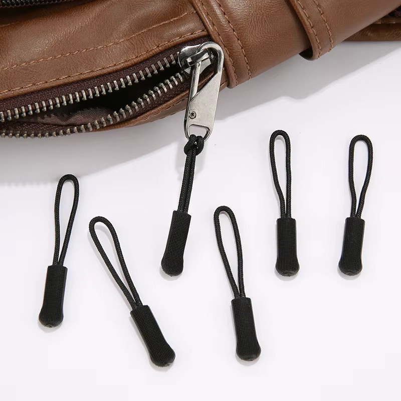 Reißverschluss Verlängerung Tags mit Zugschlaufe in Schwarz für Taschen und Outdoor-Ausrüstung - Bild 3