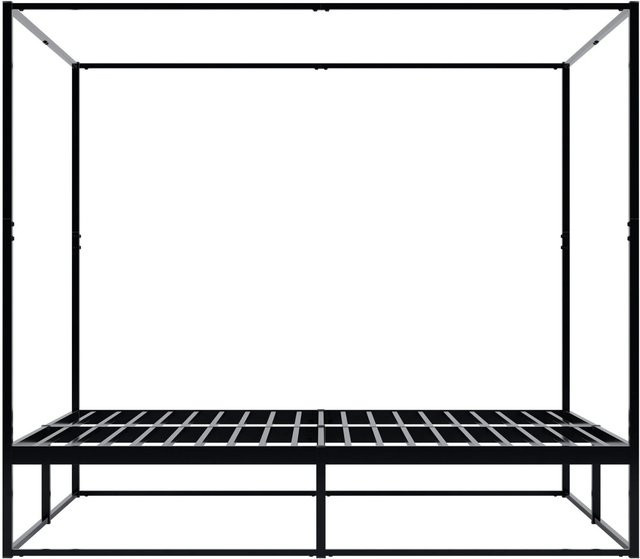 DELUKE Himmelbett KOSAN Doppelbett aus Metall in Schwarz mit modernem Design, B/T/H: 185 x 206 x 180 cm - Bild 1