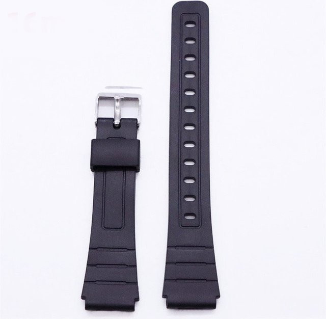 HQstrap Uhrenarmband Silikon, Schwarz, Unisex - Bild 1