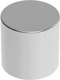 MAUL Neodym-Zylindermagnete in Silber, 4 Stück, Durchmesser: 10 mm - Bild 1