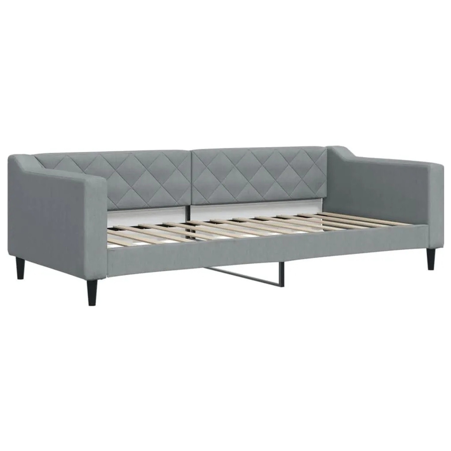 vidaXL Tagesbett in Hellgrau mit Stoffbezug, B/T/H: 200 x 90 x 67 cm - Bild 2