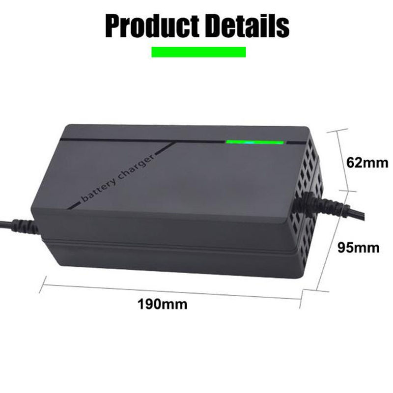 MAOZUA01 Intelligentes Lithium-Ionen Akku-Pack Ladegerät mit Lüfter und EU-Stecker, Schwarz - Bild 12