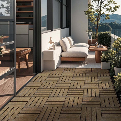 Home Deluxe WPC-Klickfliesen Bavaro Premium Teak, 1 m² - Bild 4