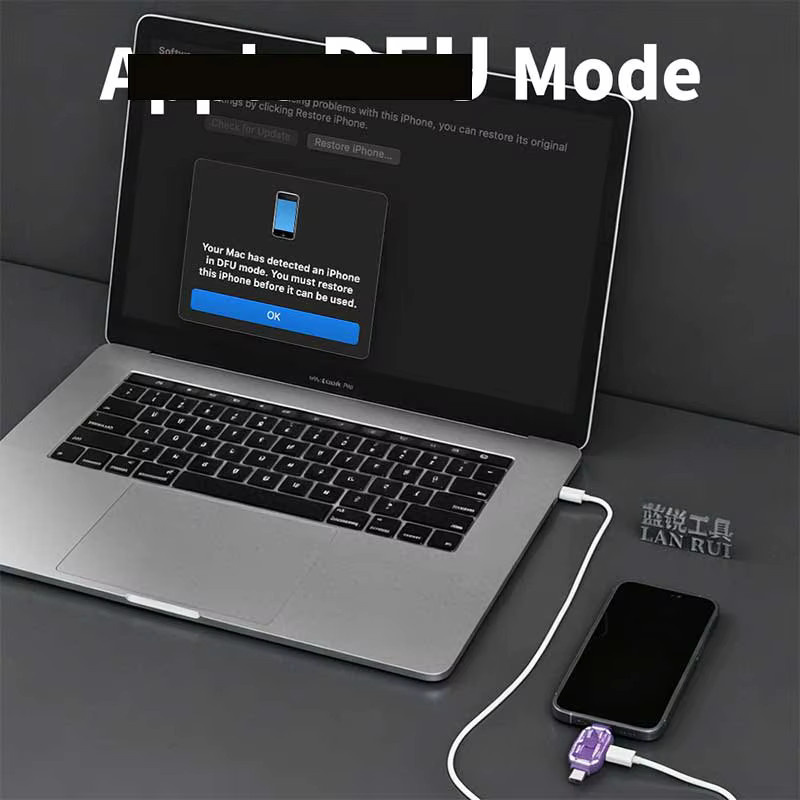 Lanrui V587 Engineering Box Wiederherstellungskabel in Purple für iPhone SAM Custom ROM Modus System Reparatur und Diagnose - Bild 1