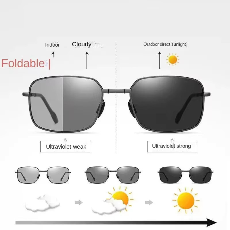 Rexxar Sonnenbrille, Metall, Vollrand, Schwarz, Unisex, polarisiert - Bild 2