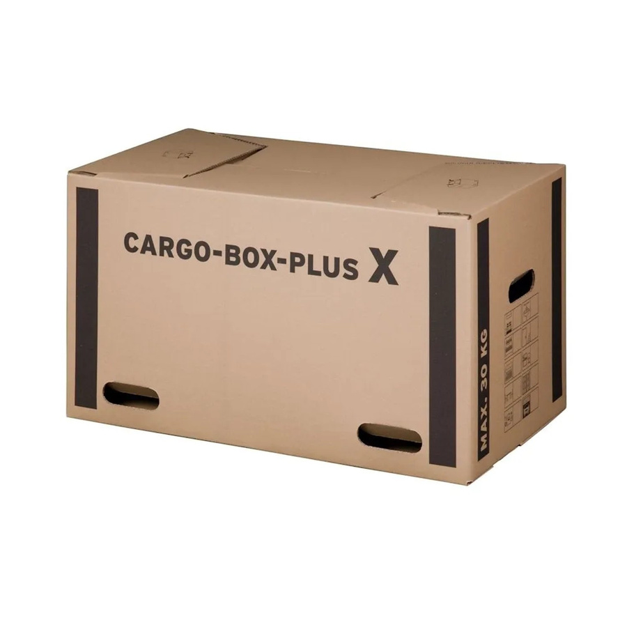 PROREGAL Cargobox XL Umzugskarton aus doppelwelliger Wellpappe, 10 Stück, Braun, B/T/H: 66 x 35 x 36 cm - Bild 2