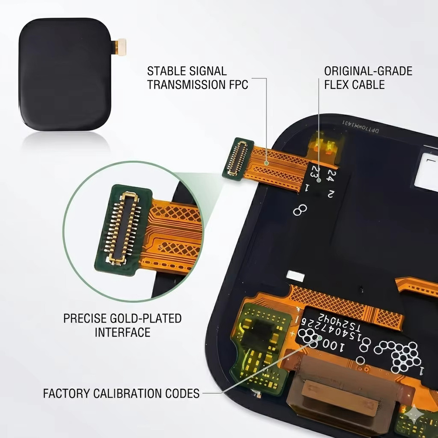Huawei Watch D2 Ersatz LCD-Bildschirm Display mit Touch-Digitizer AMOLED Baugruppe in Schwarz - Bild 2