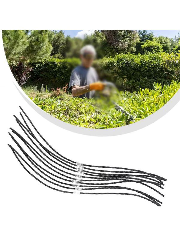 10 Stück DAZZLEEX Kunststoff-Grasschneider-Spulenfaden in Beige für AFS 23–37 Trimmer-Seilspule als Ersatz-Trimmer-Teile - Bild 4
