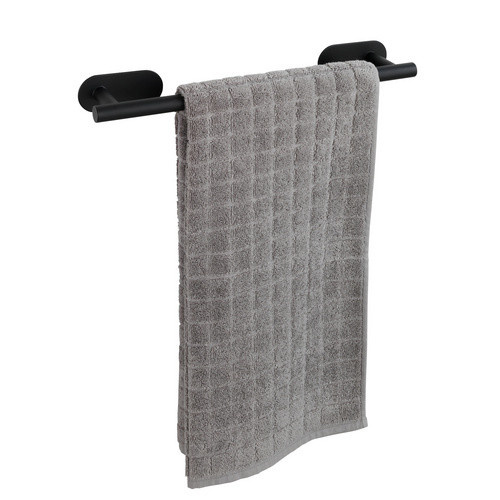 WENKO Badetuchstange Turbo-Loc Orea aus Edelstahl in Schwarz Matt, Breite: 40 cm, Höhe: 4,5 cm - Bild 2