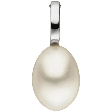 Colfem Anhänger 585 Weißgold, Süßwasser Perle - Bild 1